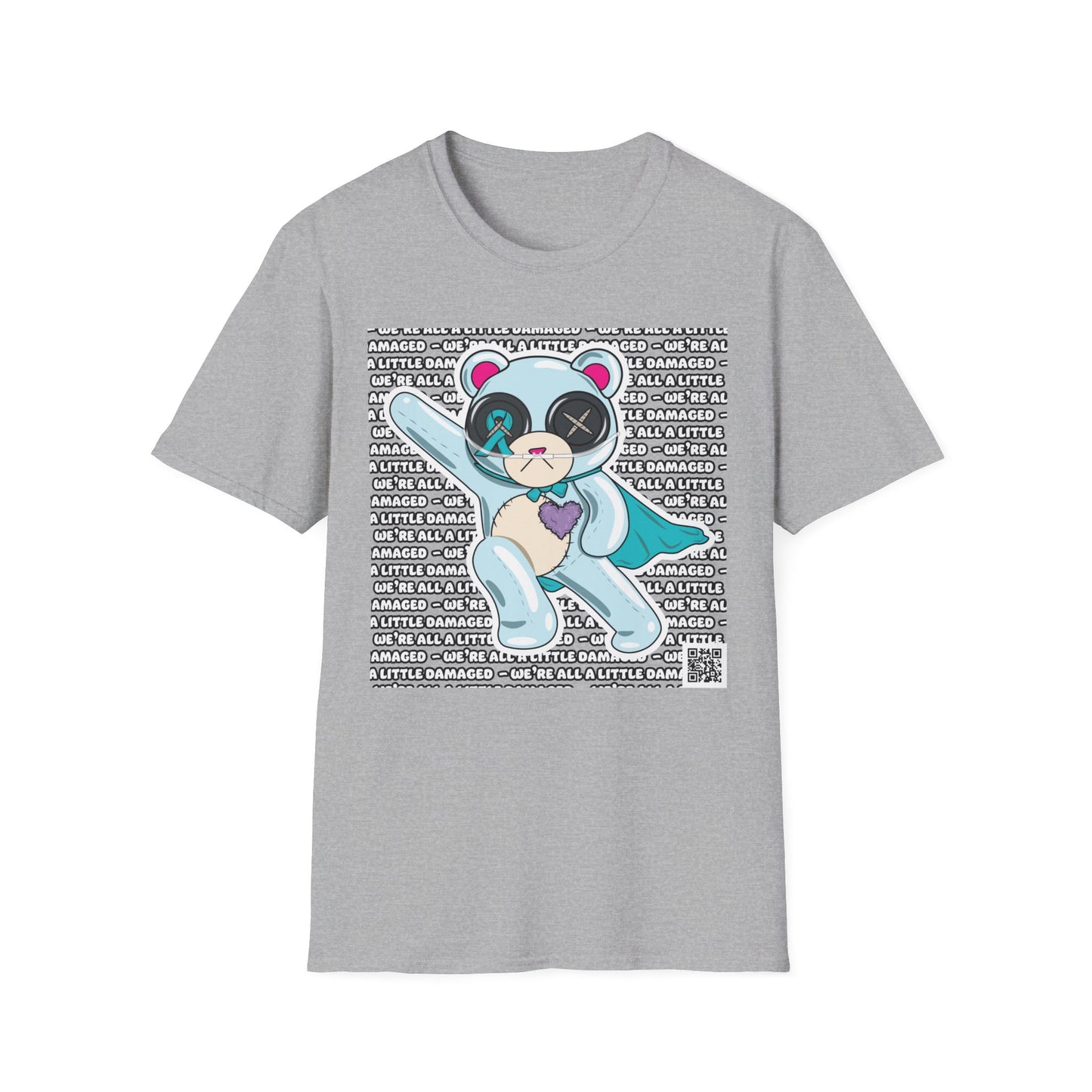 Sclero Bear "We're all a little Damaged" T-Shirt