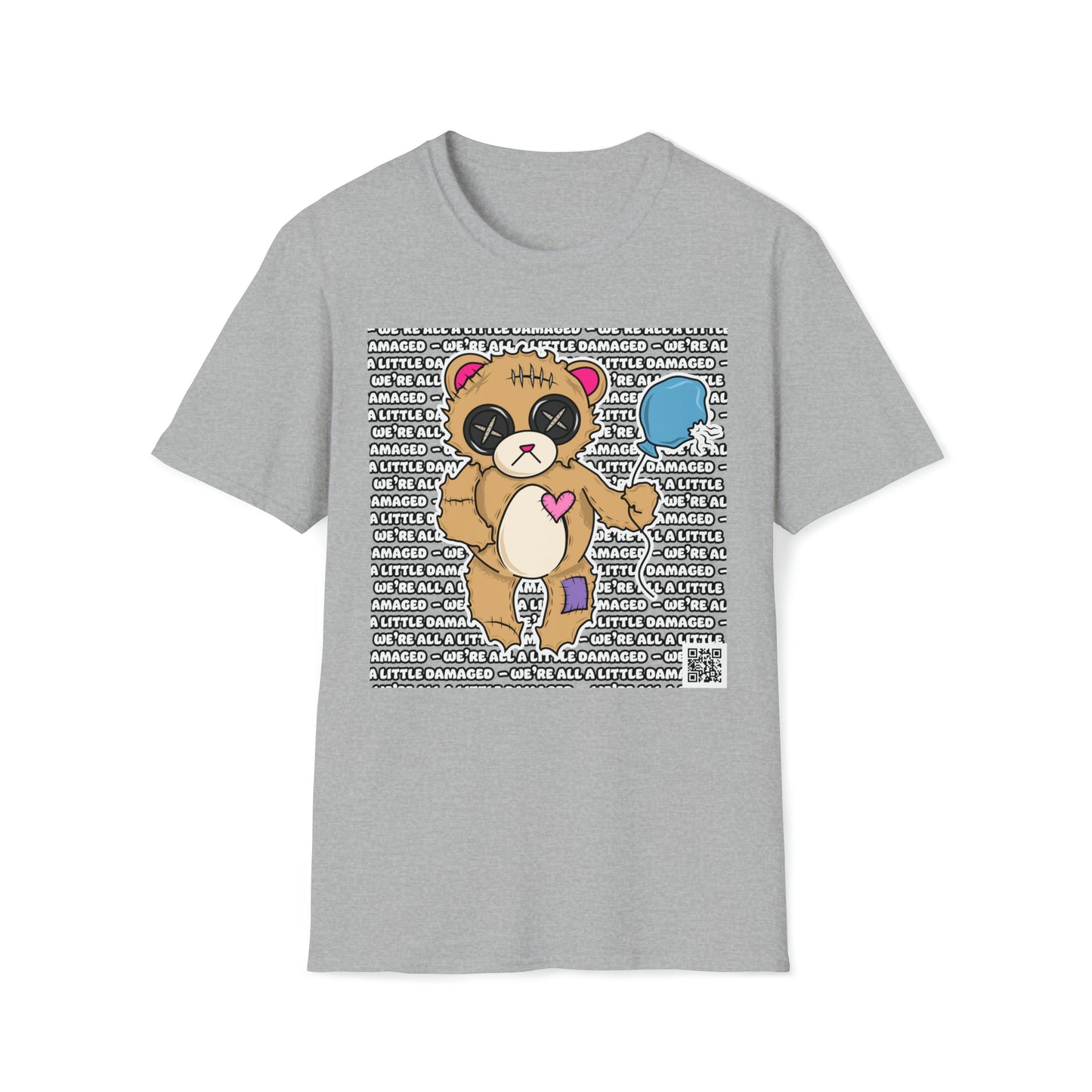 Damaged Bear "We're all a little Damaged" T-Shirt