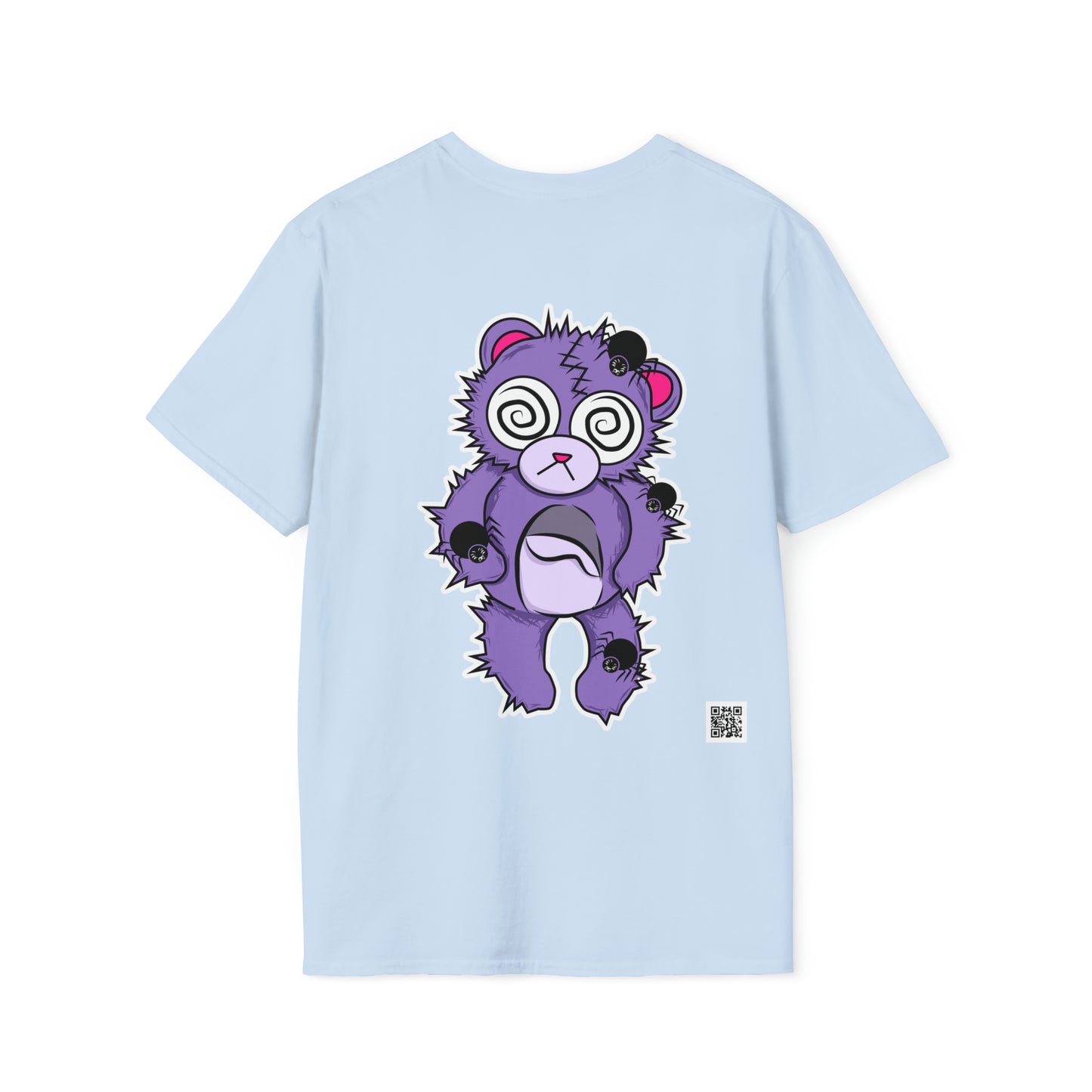 Anxiety Bear T-shirt Front and Back Design
