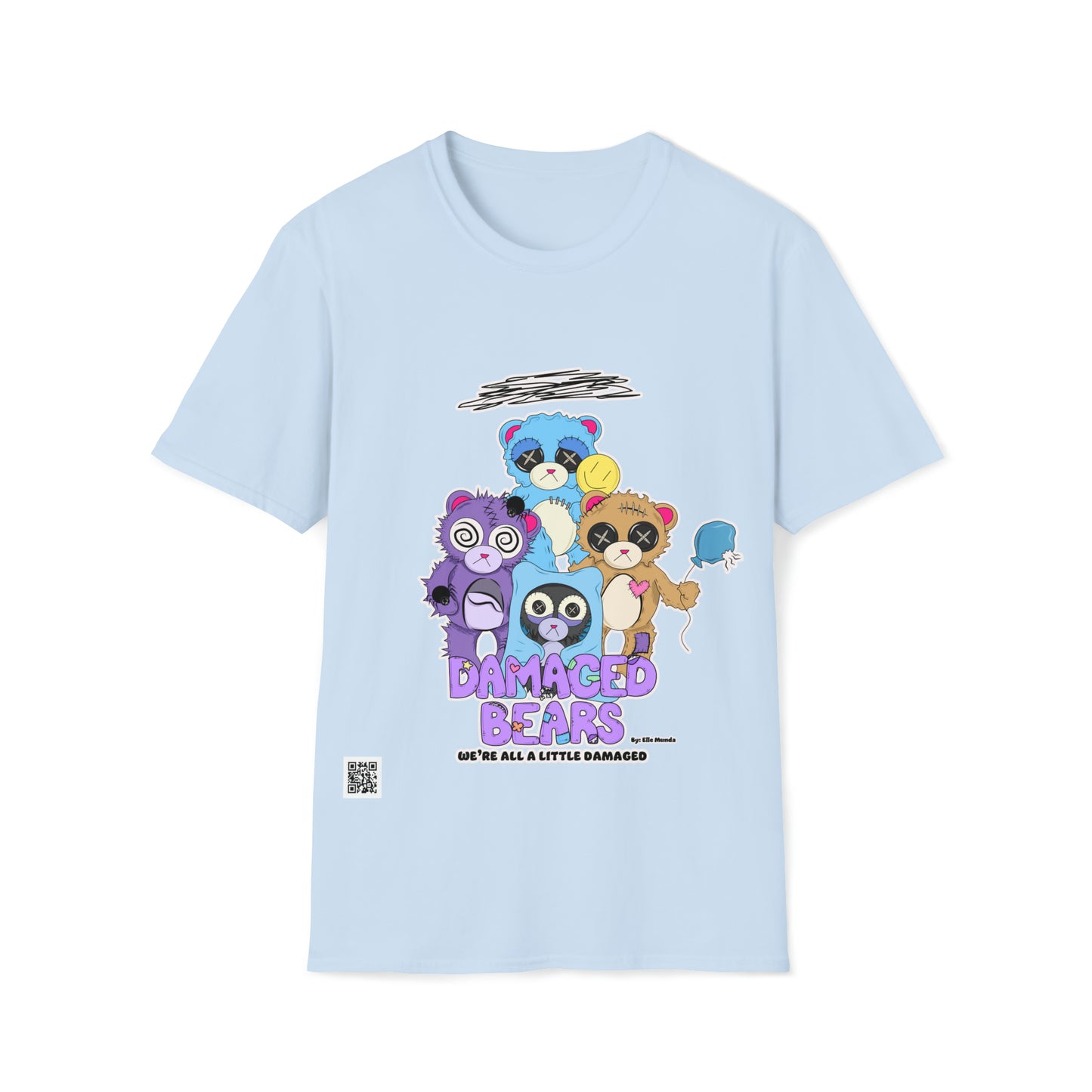 Damaged Bears Unisex Softstyle T-Shirt