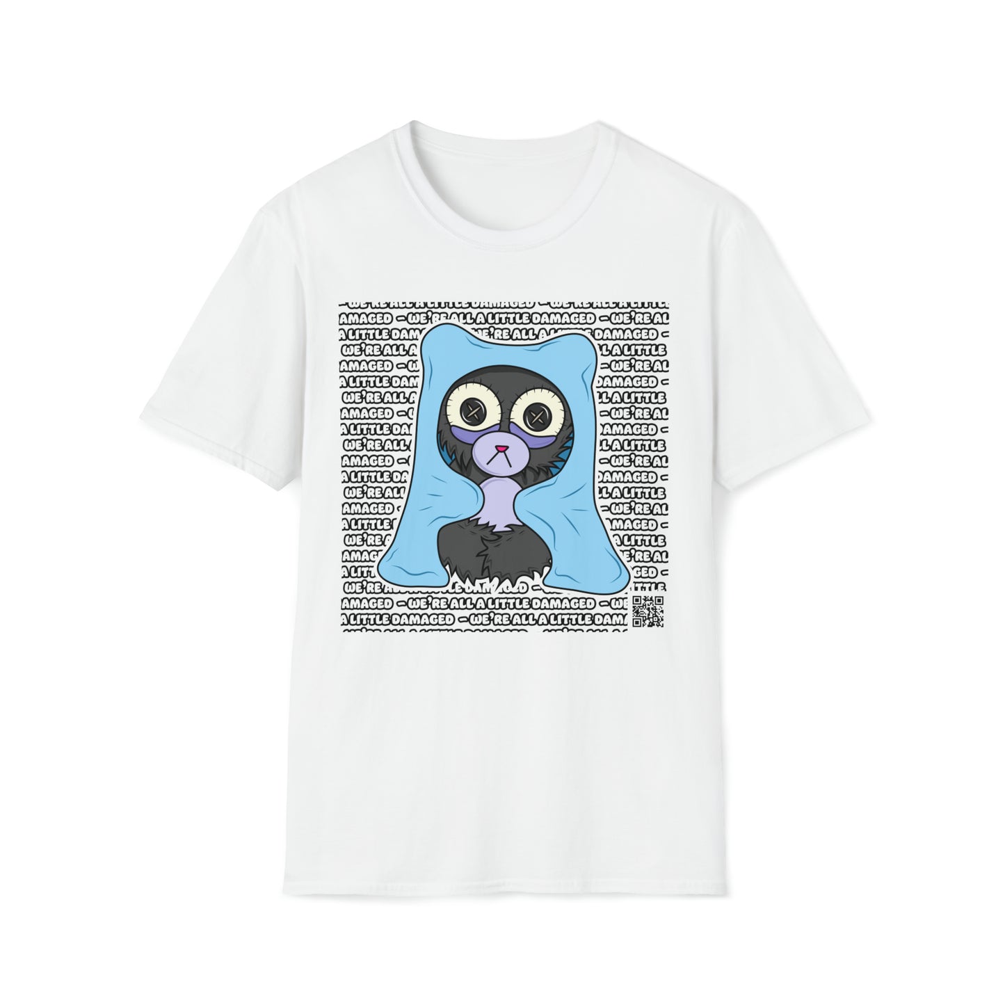 Insomnia Bear "We're all a little Damaged" T-Shirt