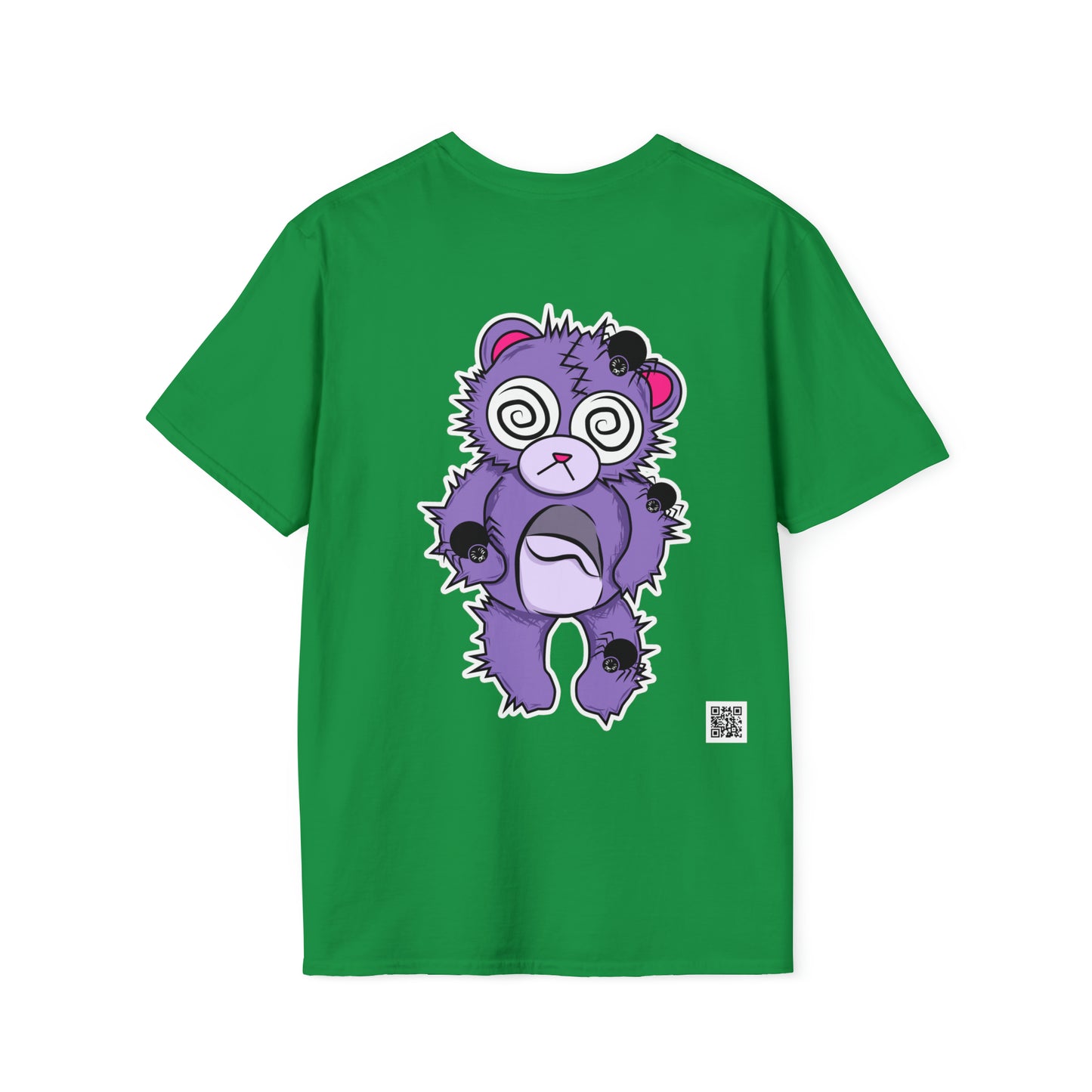 Anxiety Bear T-shirt Front and Back Design