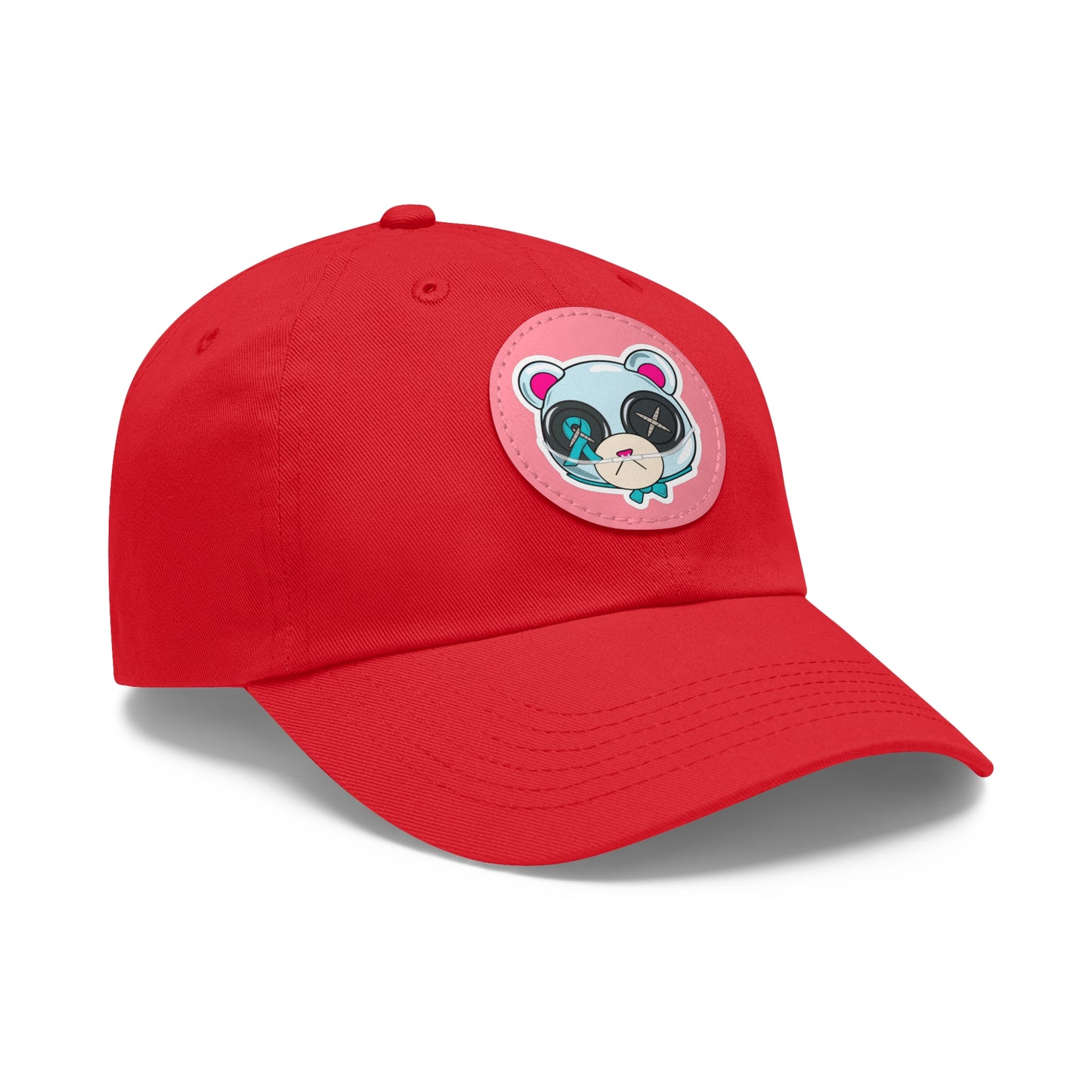Sclero Bear Dad Hat with Leather Patch (Round)