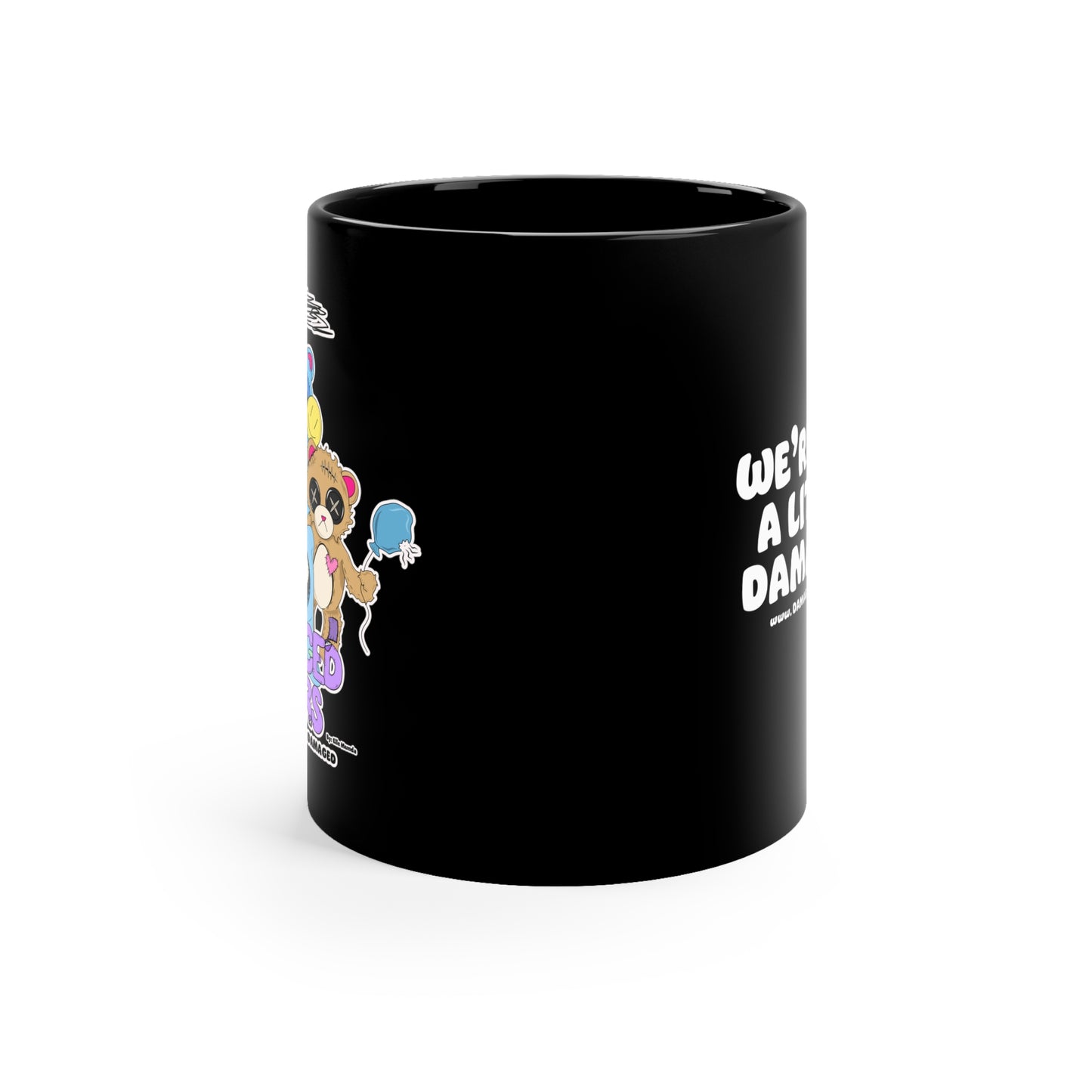Damaged Bears 11oz Black Mug