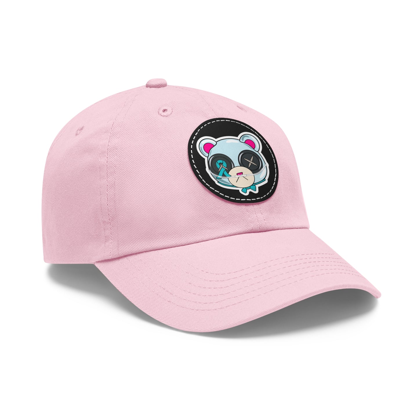 Sclero Bear Dad Hat with Leather Patch (Round)