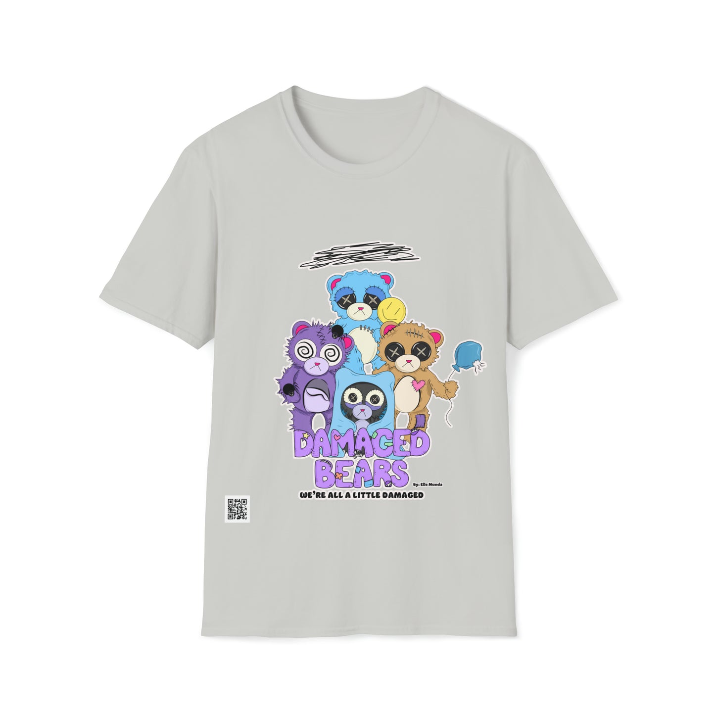 Damaged Bears Unisex Softstyle T-Shirt