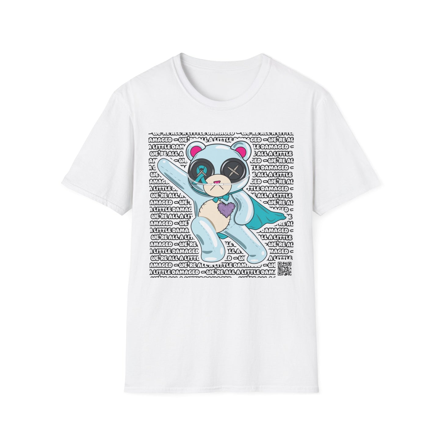 Sclero Bear "We're all a little Damaged" T-Shirt