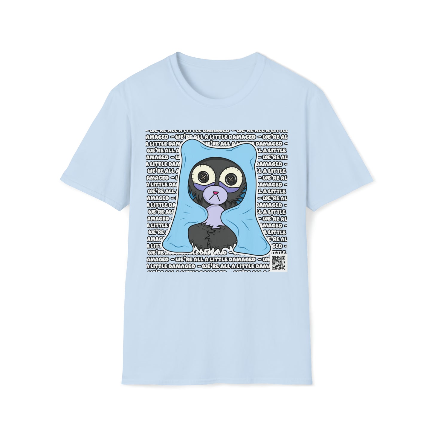Insomnia Bear "We're all a little Damaged" T-Shirt