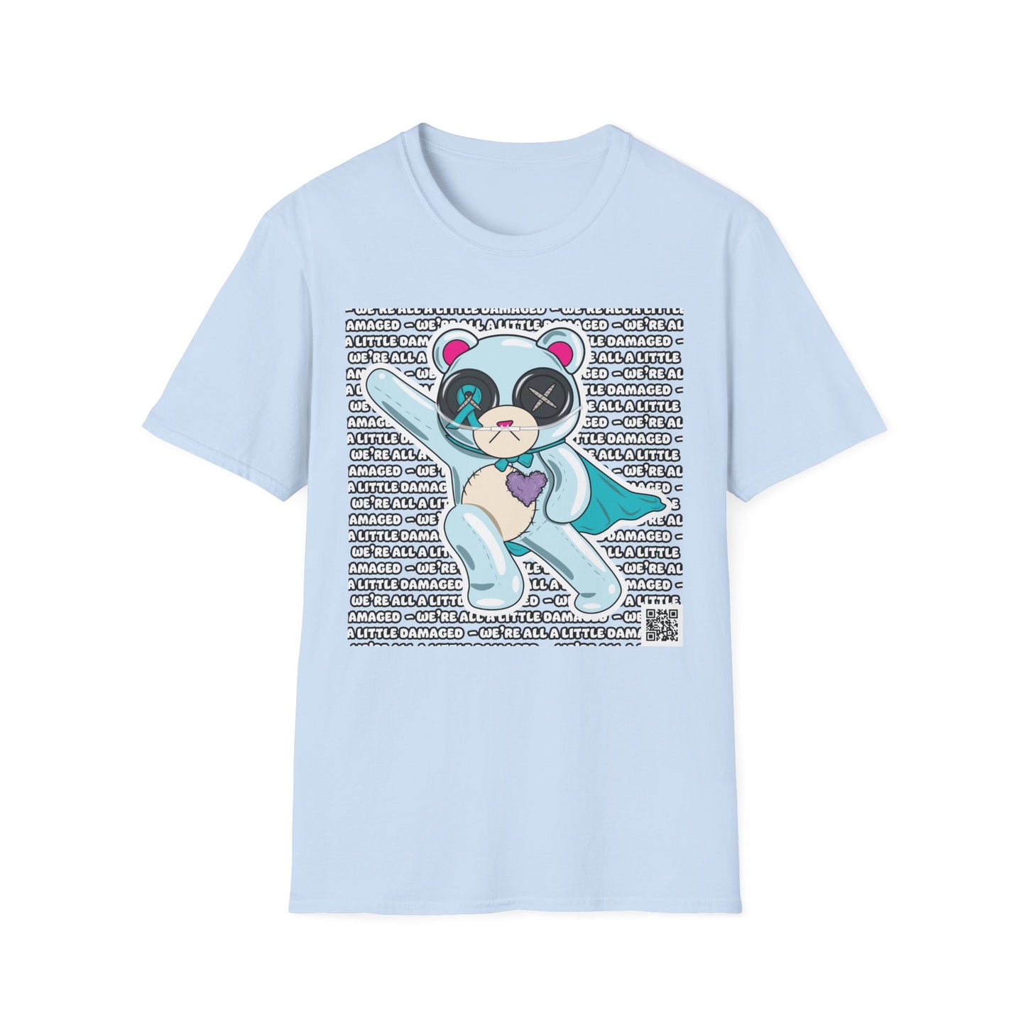 Sclero Bear "We're all a little Damaged" T-Shirt