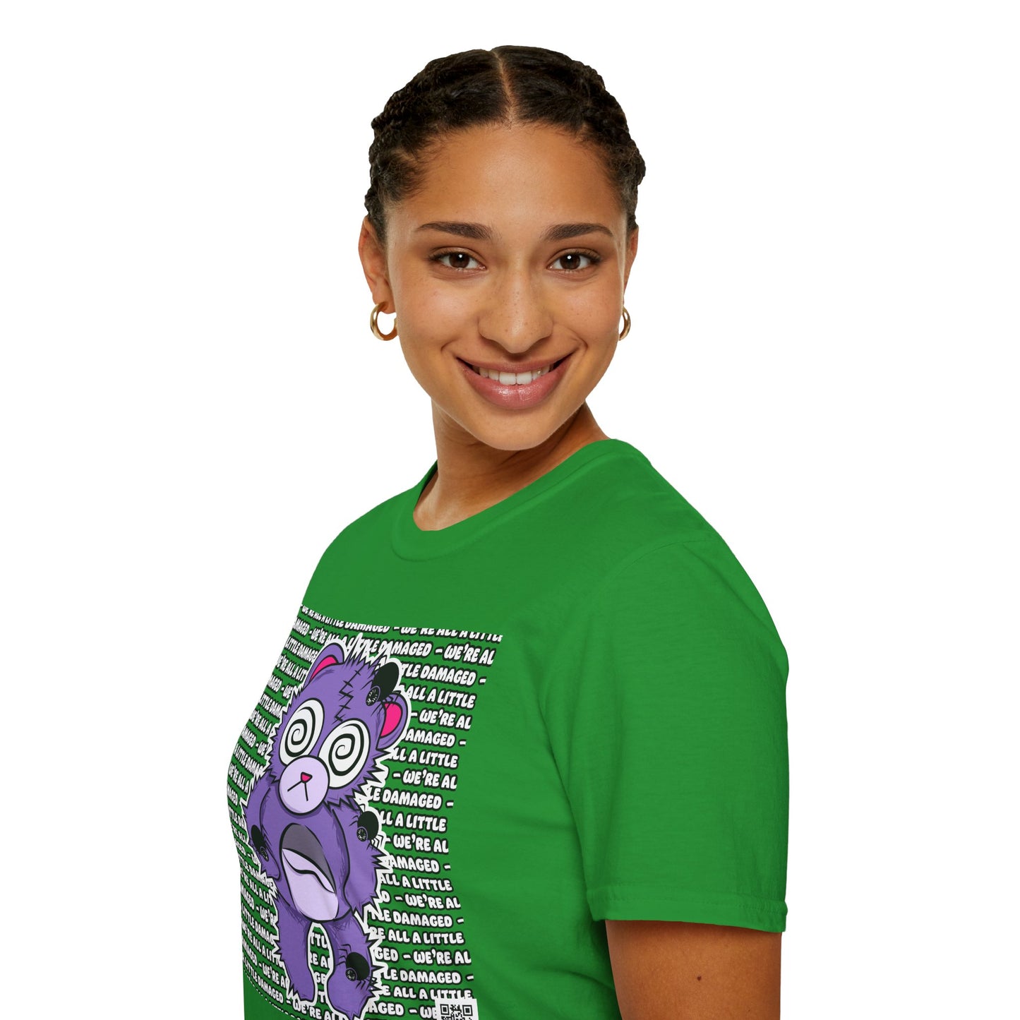 Anxiety Bear "We're all a little Damaged" T-Shirt