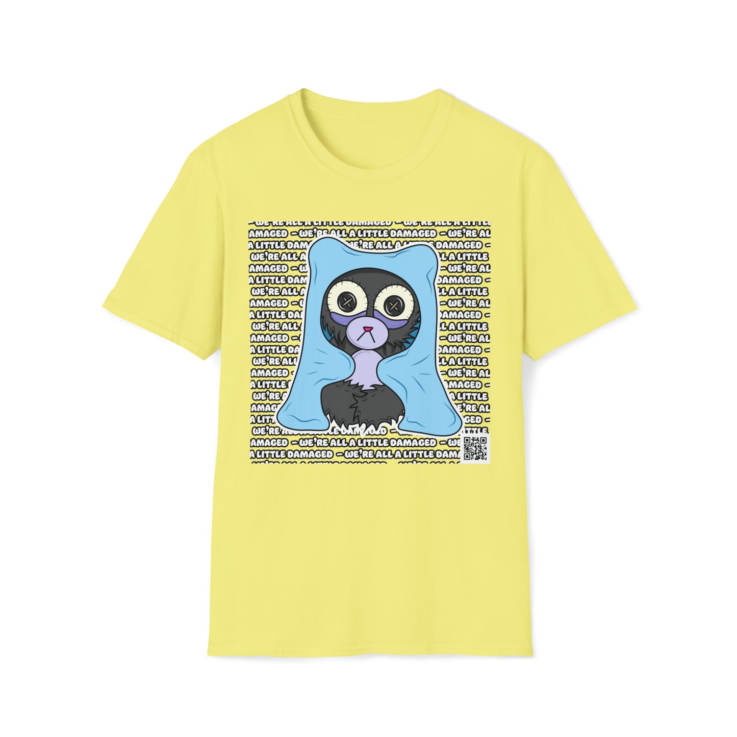 Insomnia Bear "We're all a little Damaged" T-Shirt
