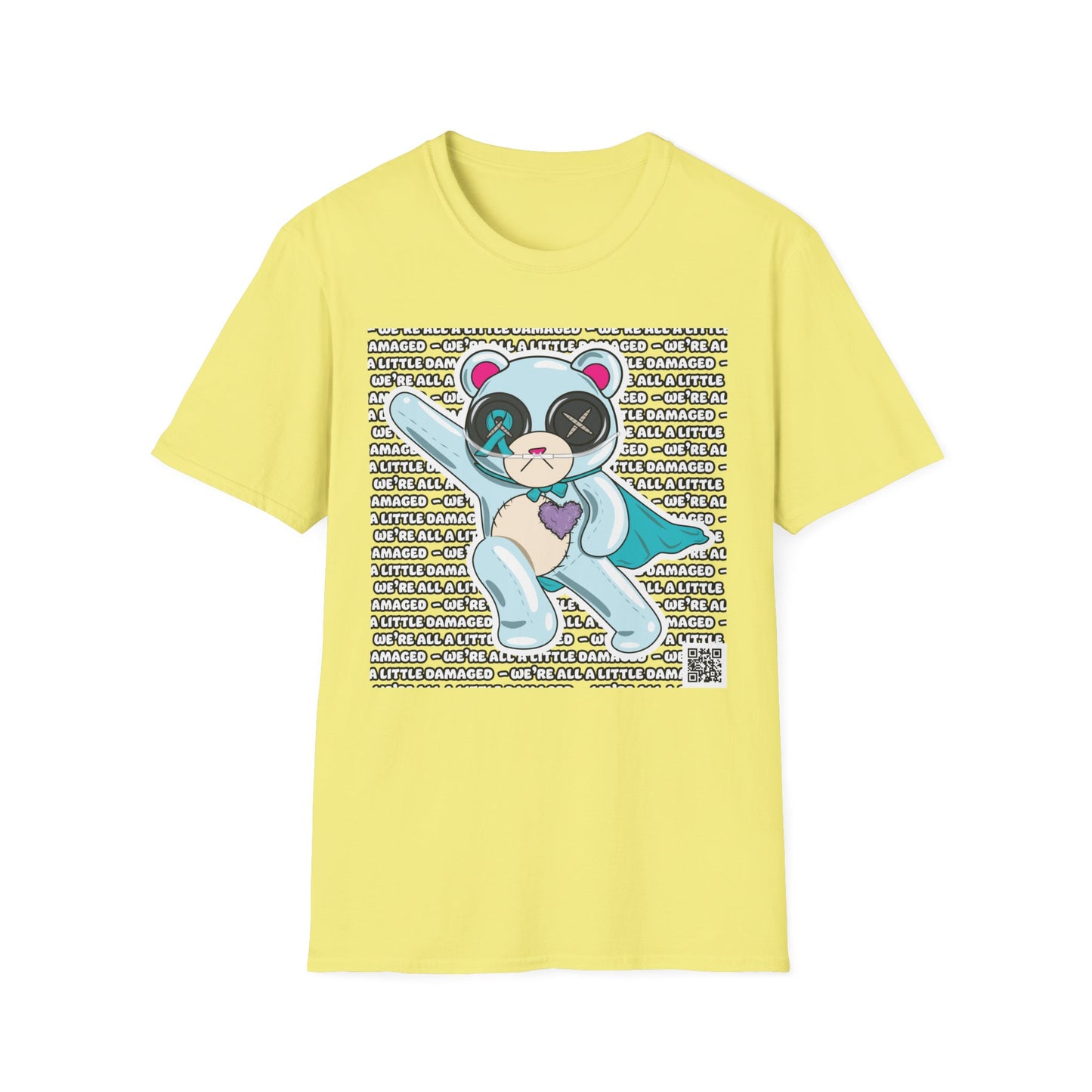 Sclero Bear "We're all a little Damaged" T-Shirt