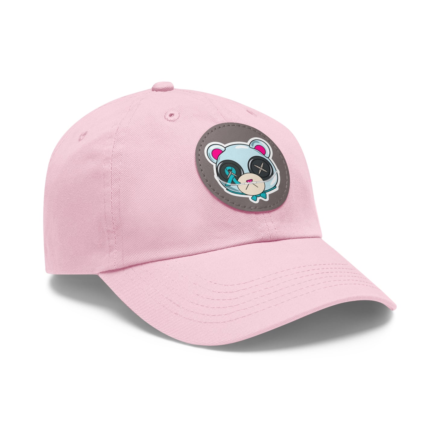 Sclero Bear Dad Hat with Leather Patch (Round)