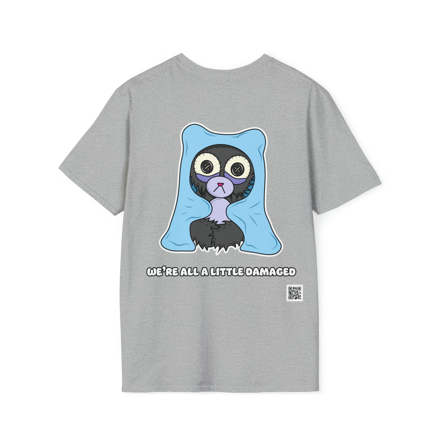 Insomnia Bear T-shirt Front and Back Design