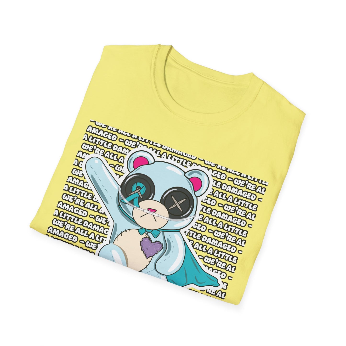 Sclero Bear "We're all a little Damaged" T-Shirt