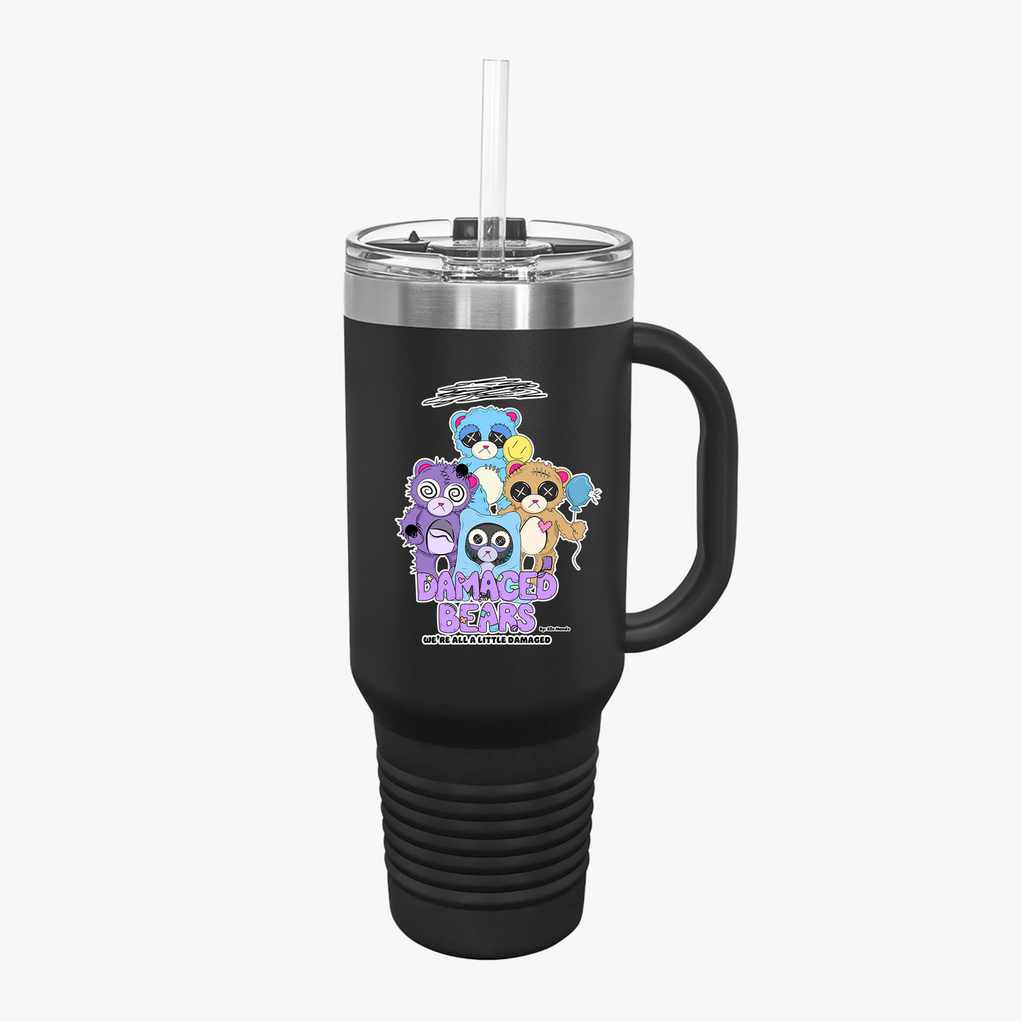 Damaged Bears Insulated Travel Mug, 40oz