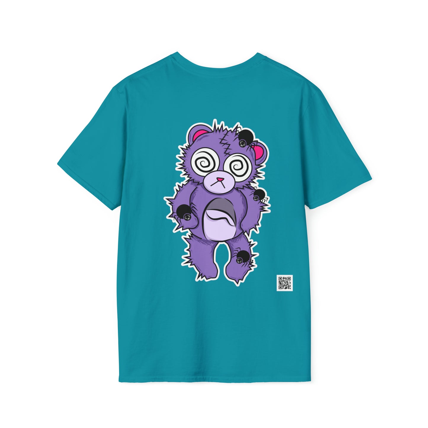 Anxiety Bear T-shirt Front and Back Design