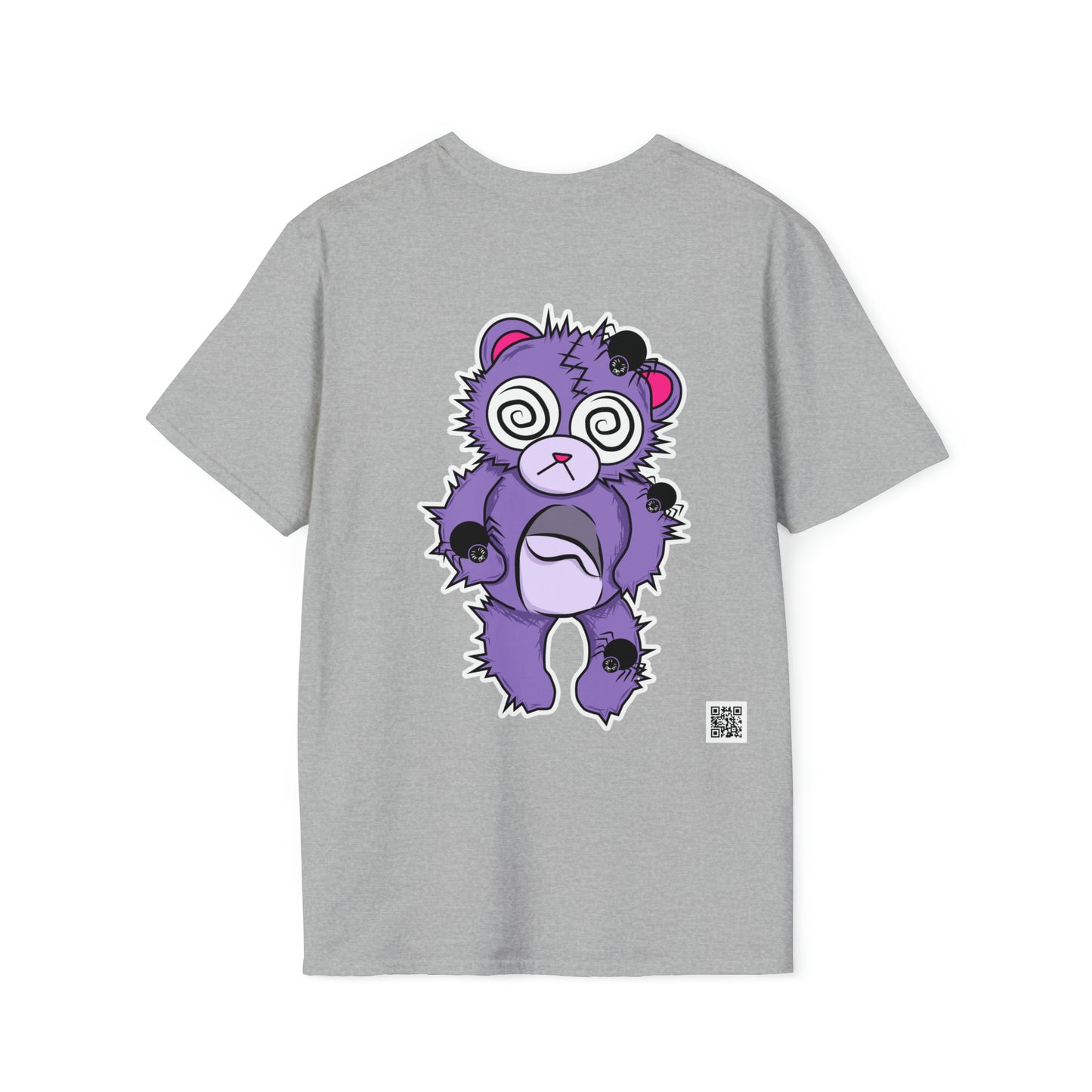 Anxiety Bear T-shirt Front and Back Design