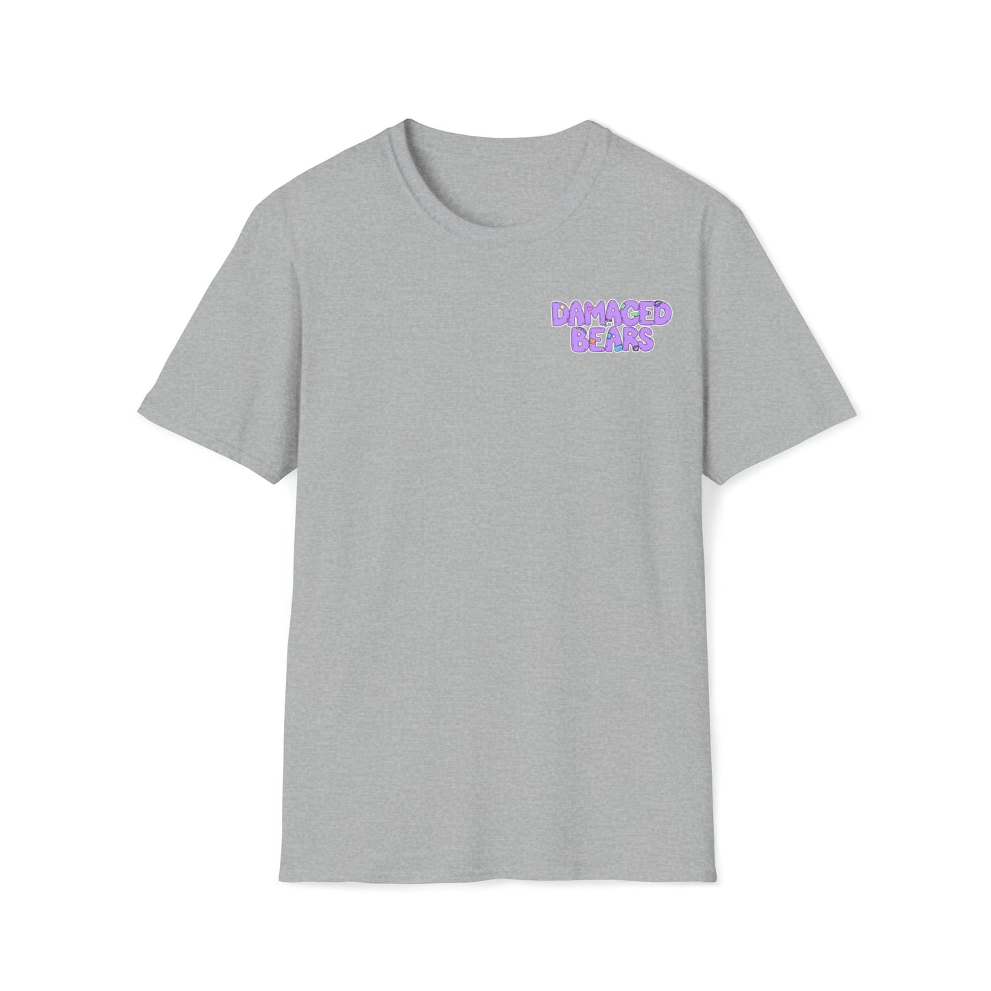 Anxiety Bear T-shirt Front and Back Design