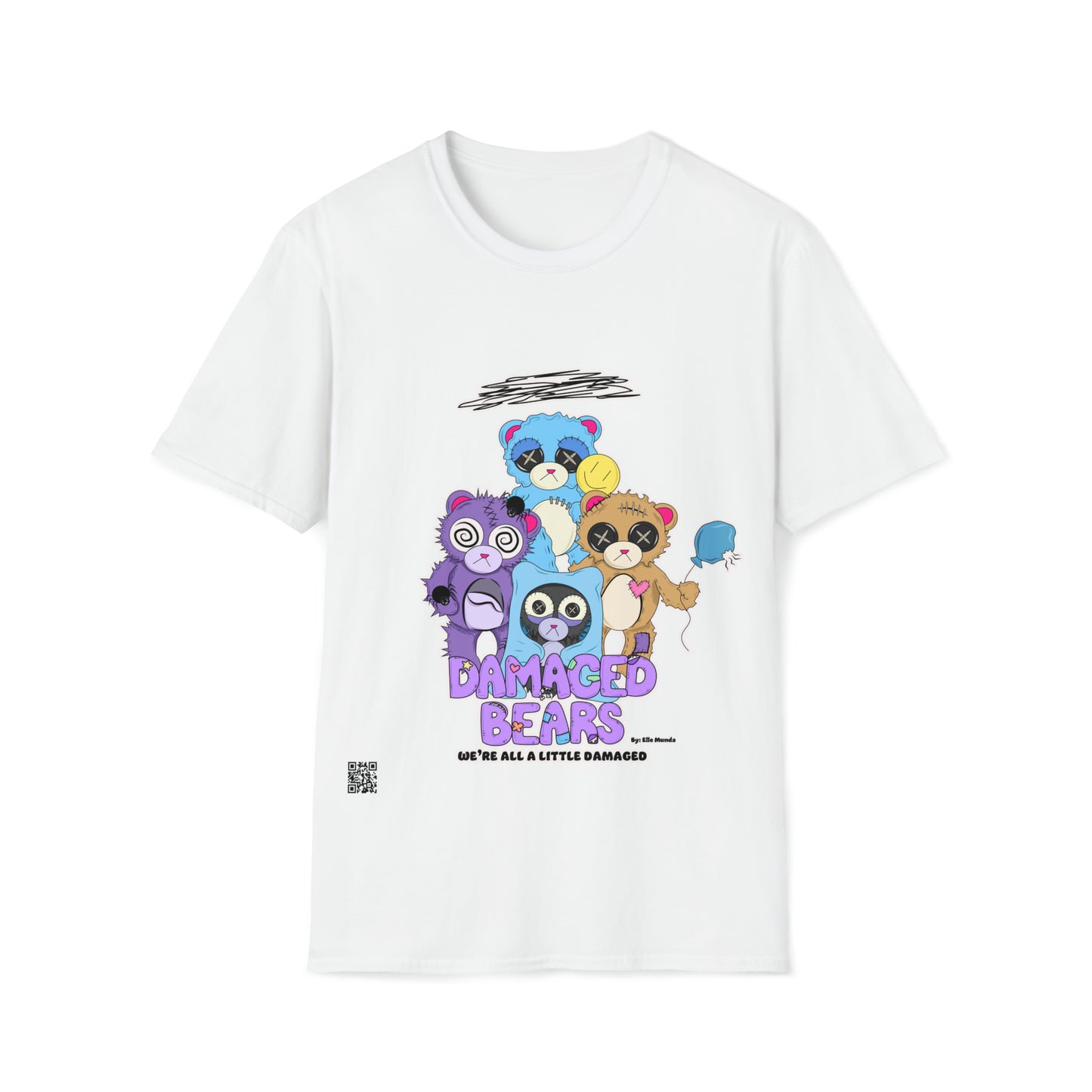 Damaged Bears Unisex Softstyle T-Shirt