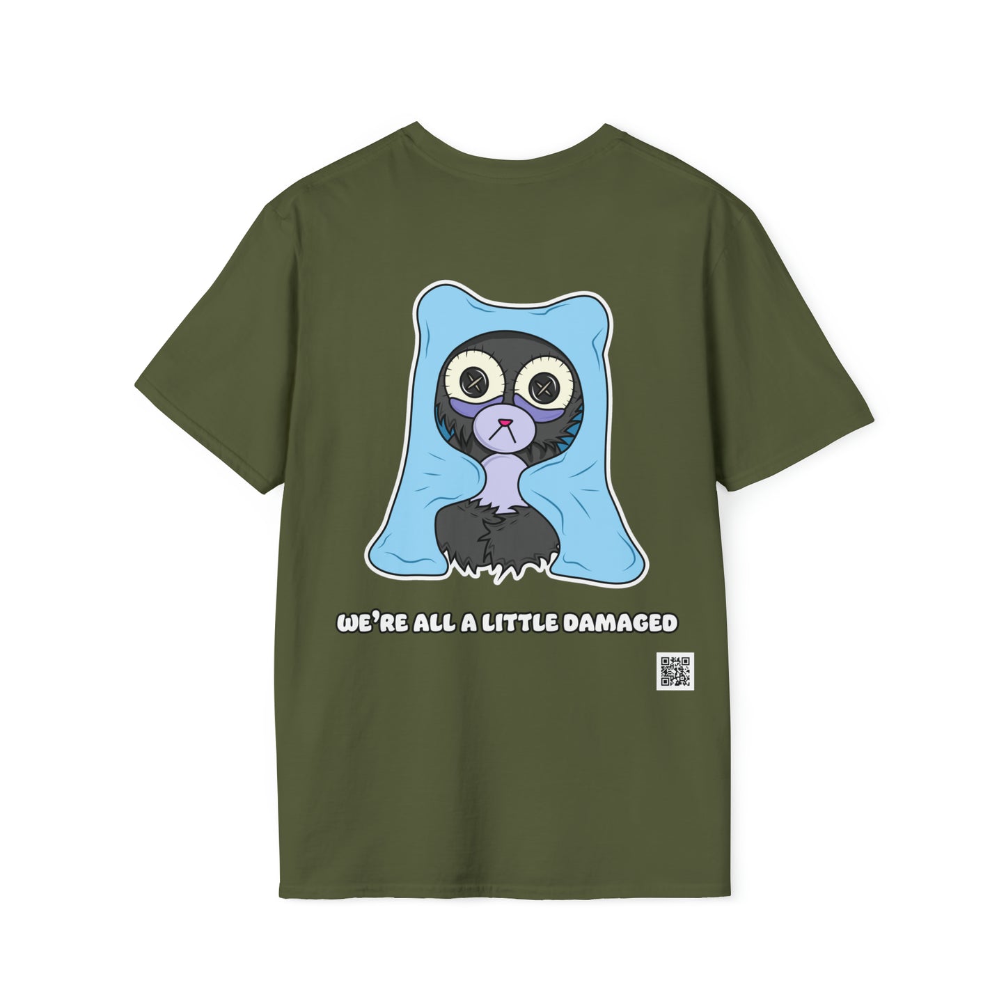 Insomnia Bear T-shirt Front and Back Design
