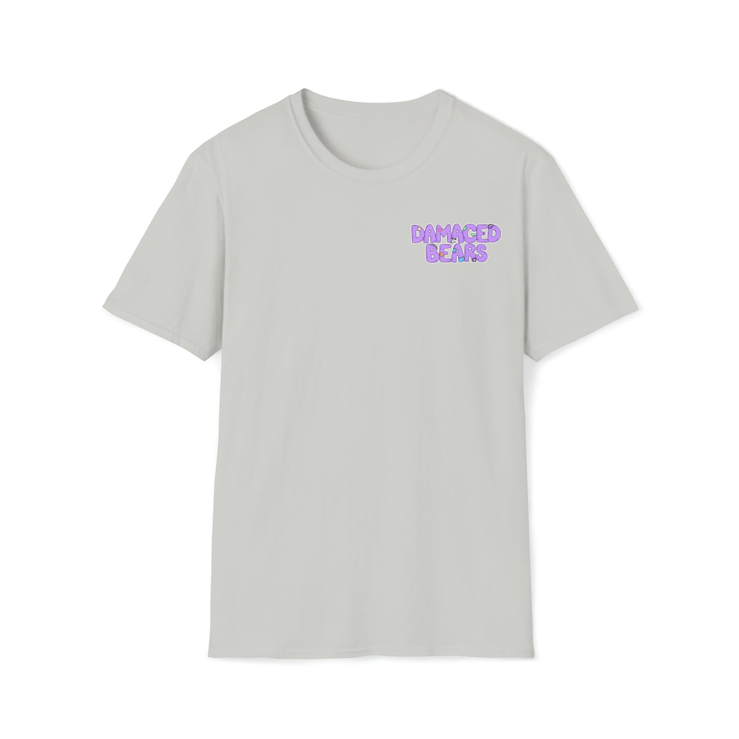 Anxiety Bear T-shirt Front and Back Design