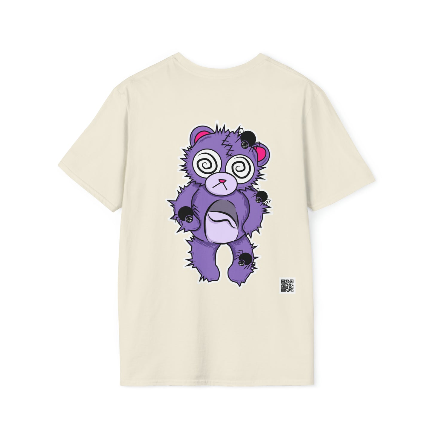 Anxiety Bear T-shirt Front and Back Design