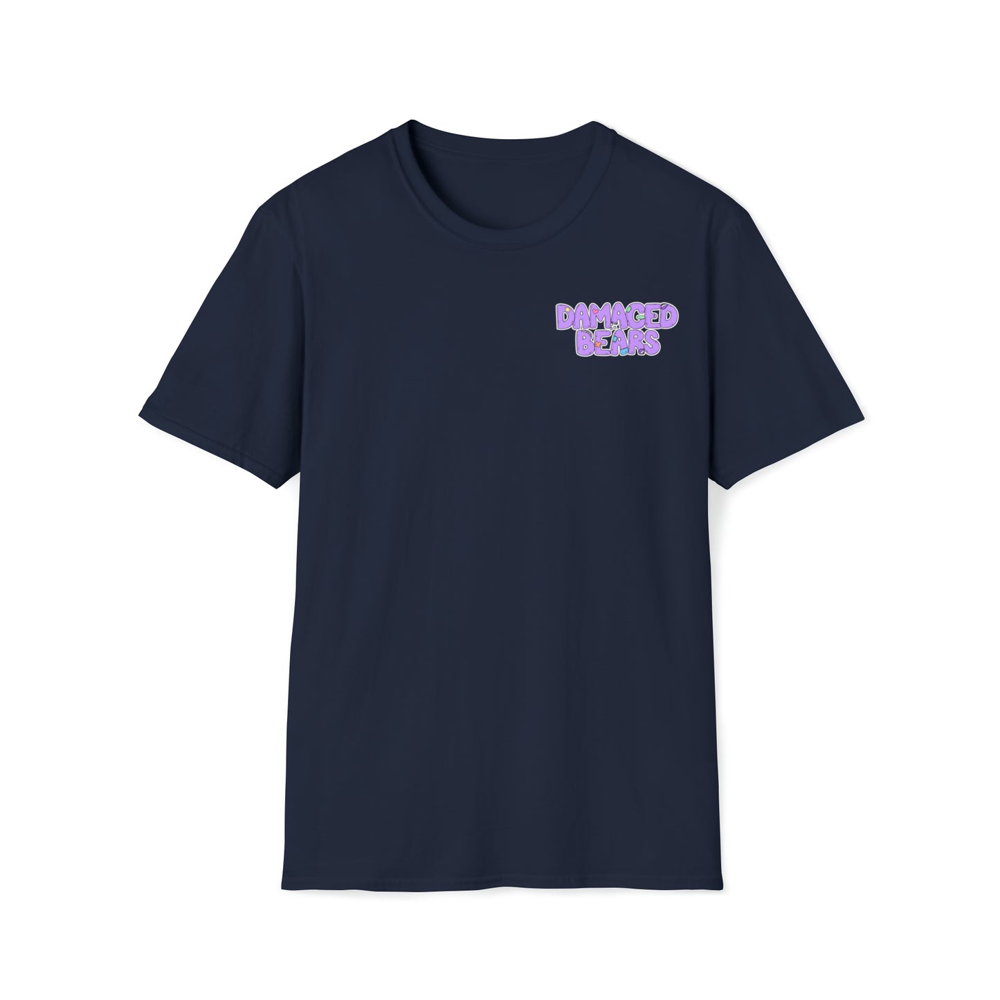 Anxiety Bear T-shirt Front and Back Design