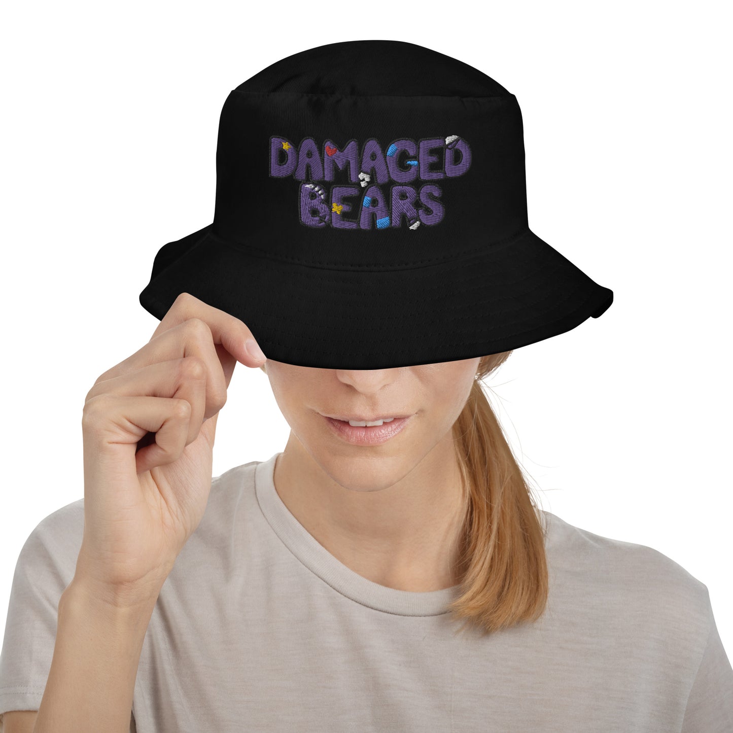Damaged Bears Logo Bucket Hat