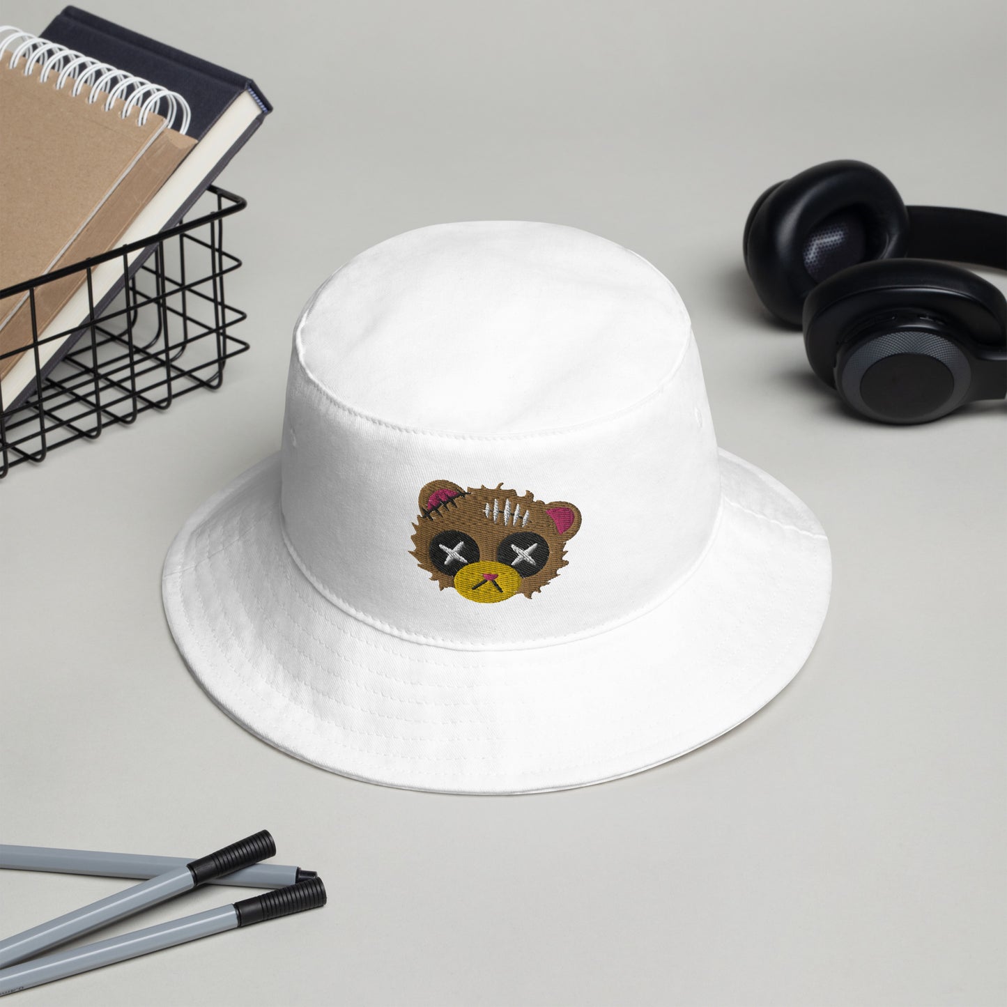 Damaged Bear Bucket Hat