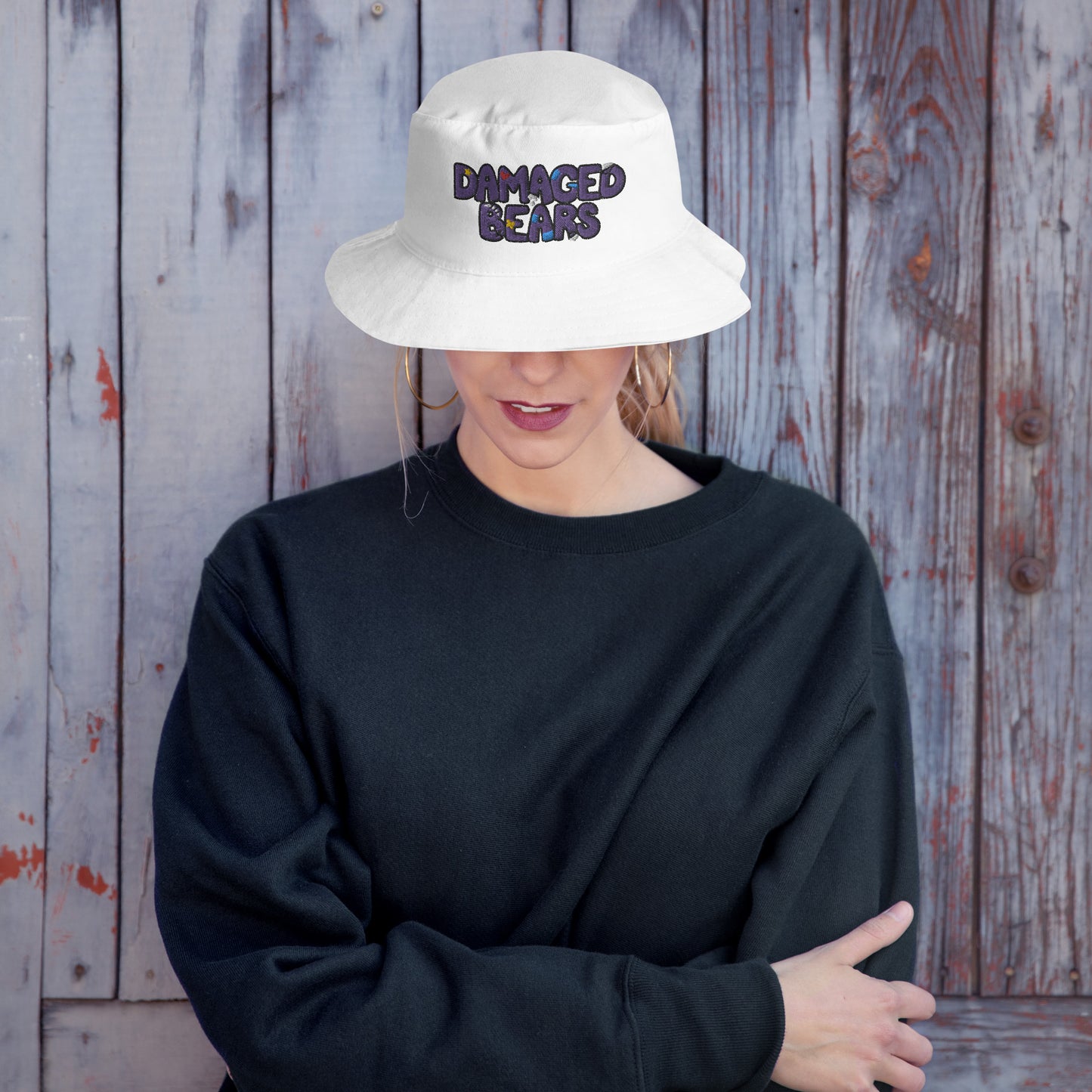 Damaged Bears Logo Bucket Hat