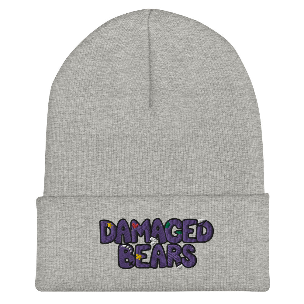 Damaged Bear Logo Cuffed Beanie