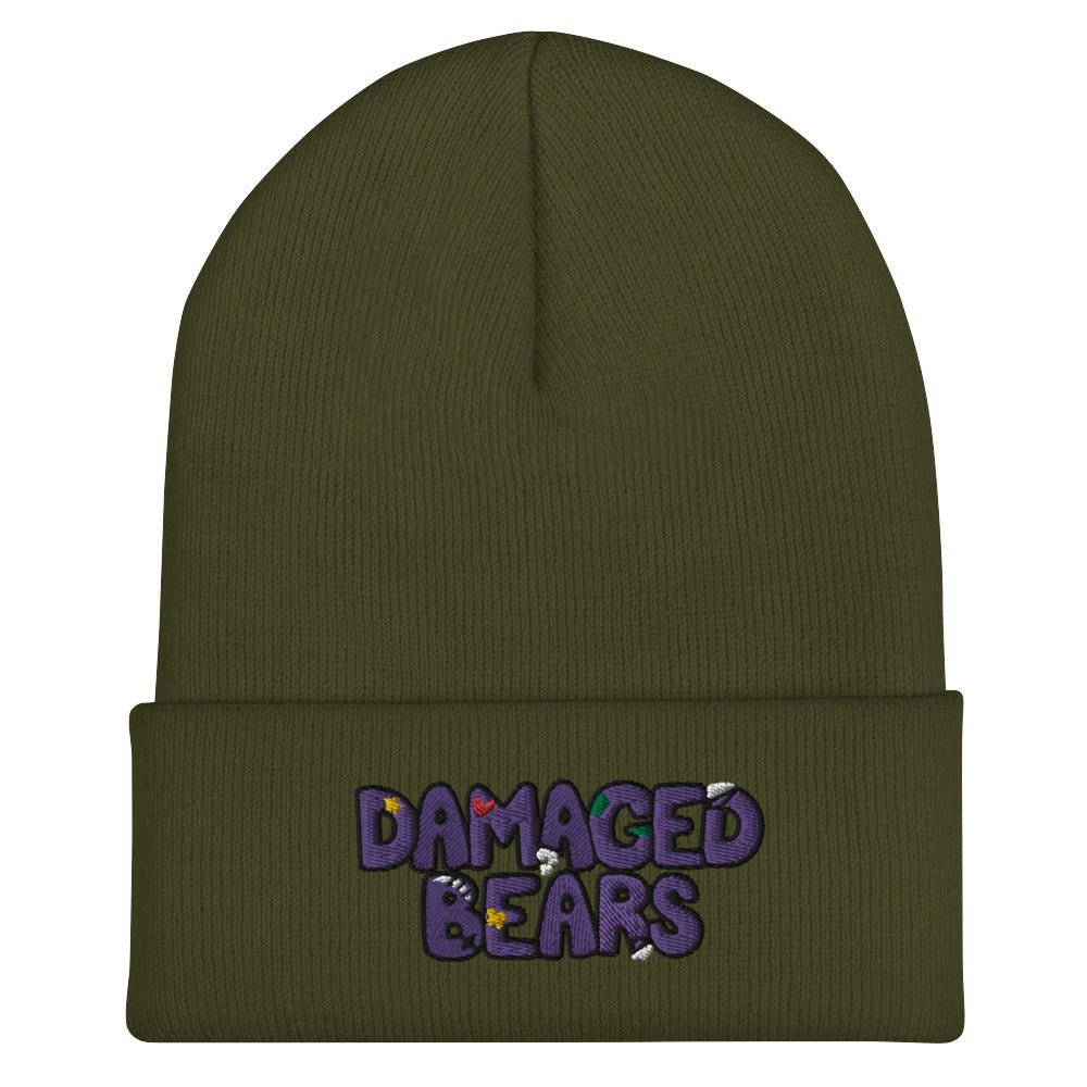 Damaged Bear Logo Cuffed Beanie