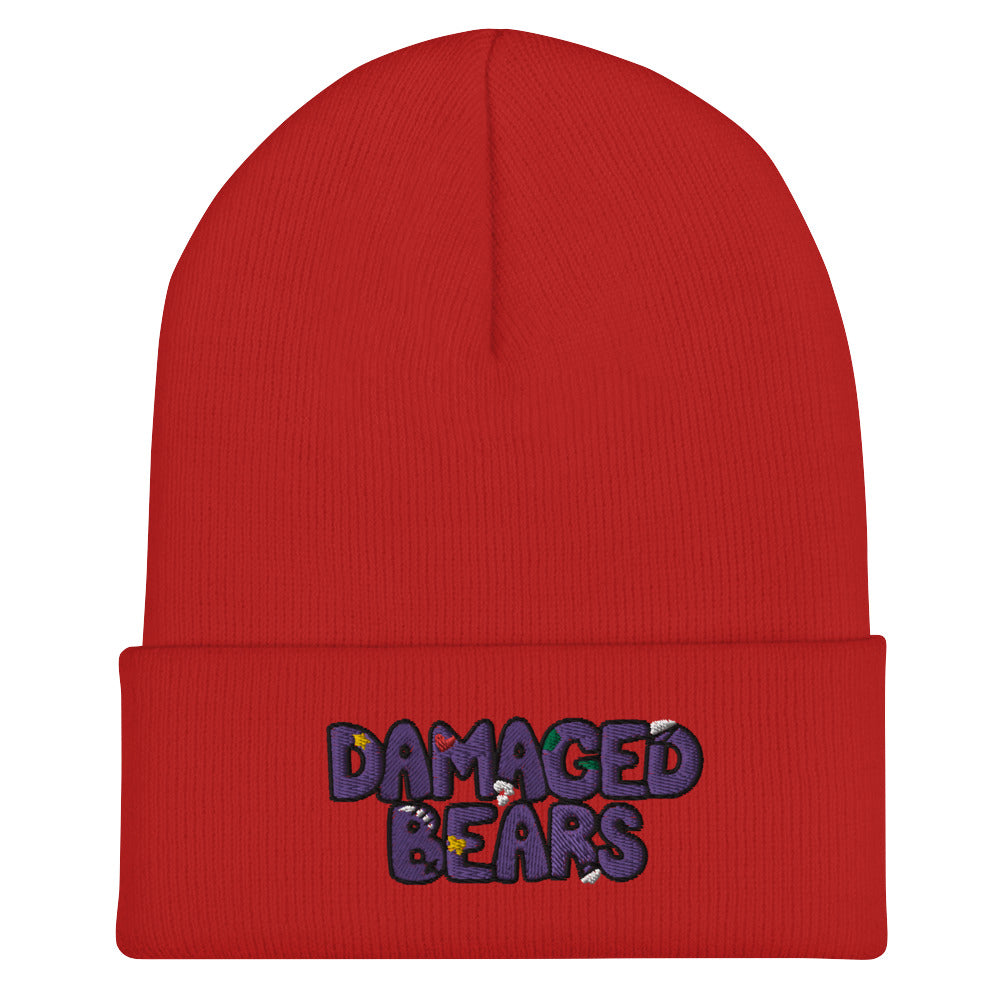 Damaged Bear Logo Cuffed Beanie