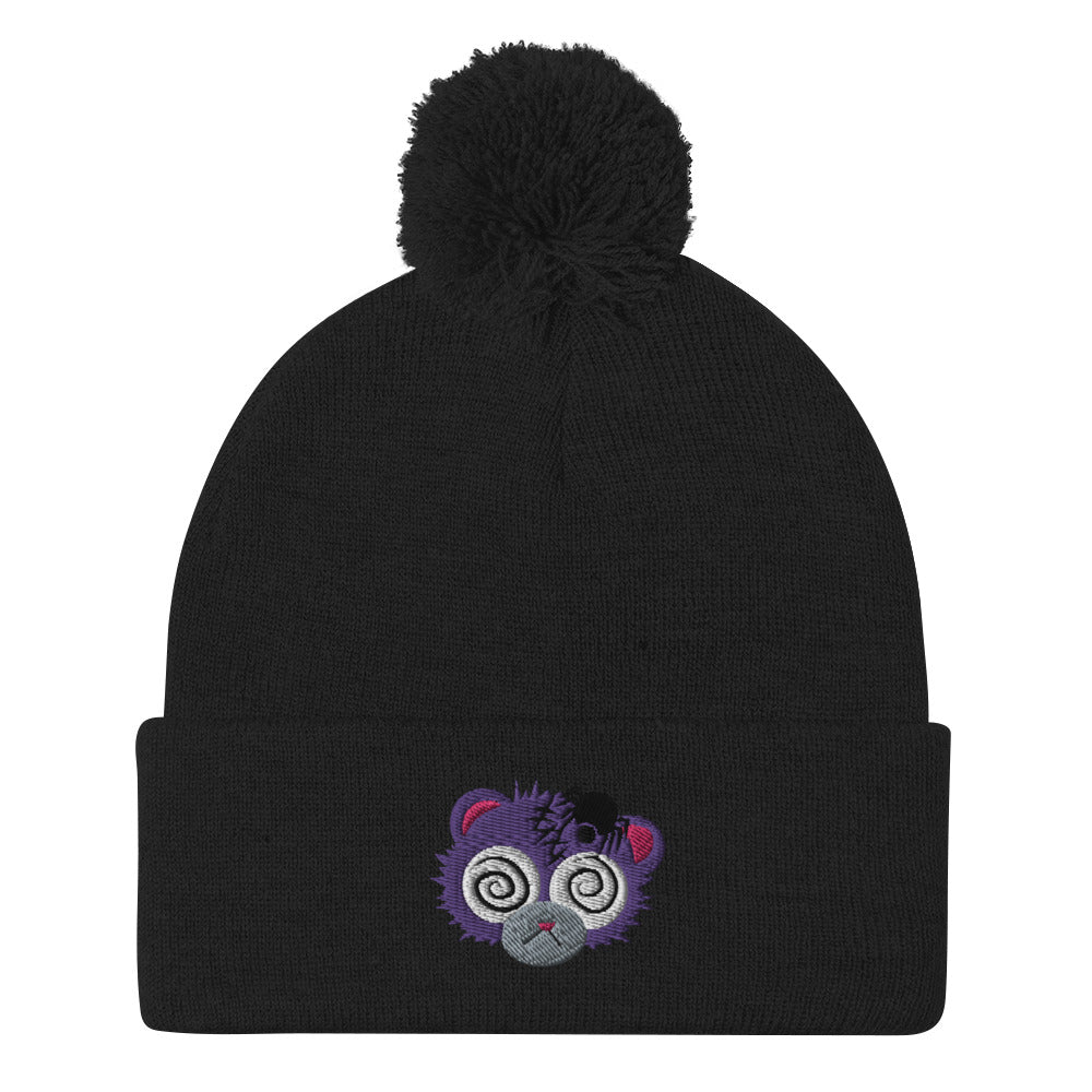 Anxiety Bear Pom-Pom Beanie