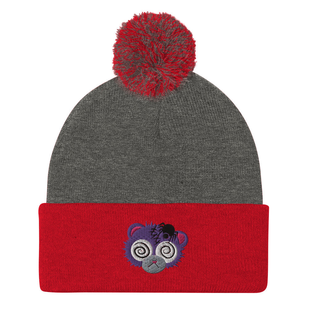 Anxiety Bear Pom-Pom Beanie