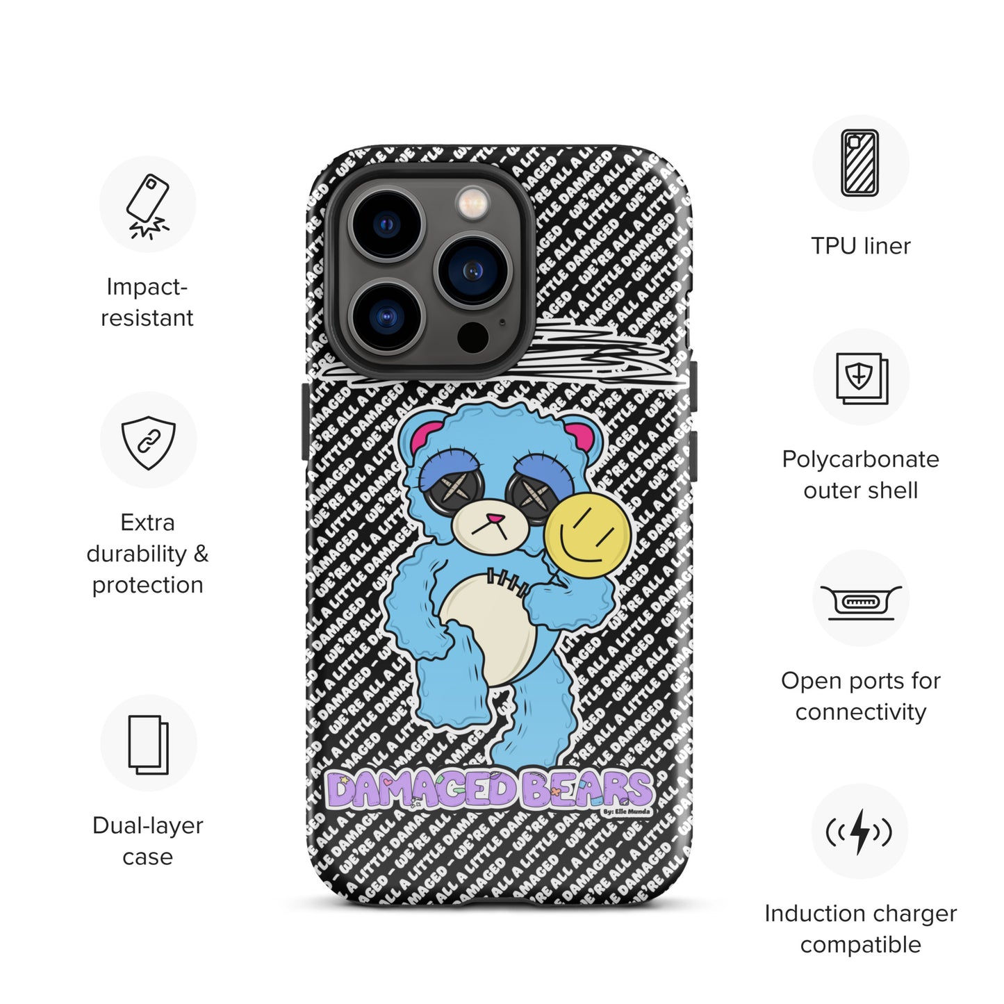 Depression Bear Tough Case for iPhone®