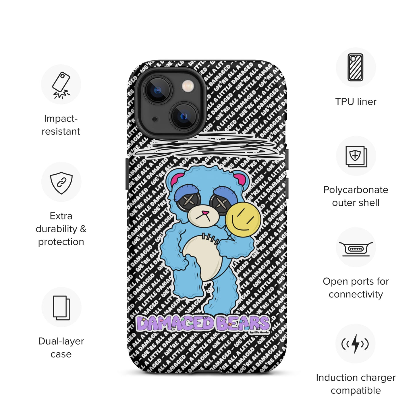 Depression Bear Tough Case for iPhone®
