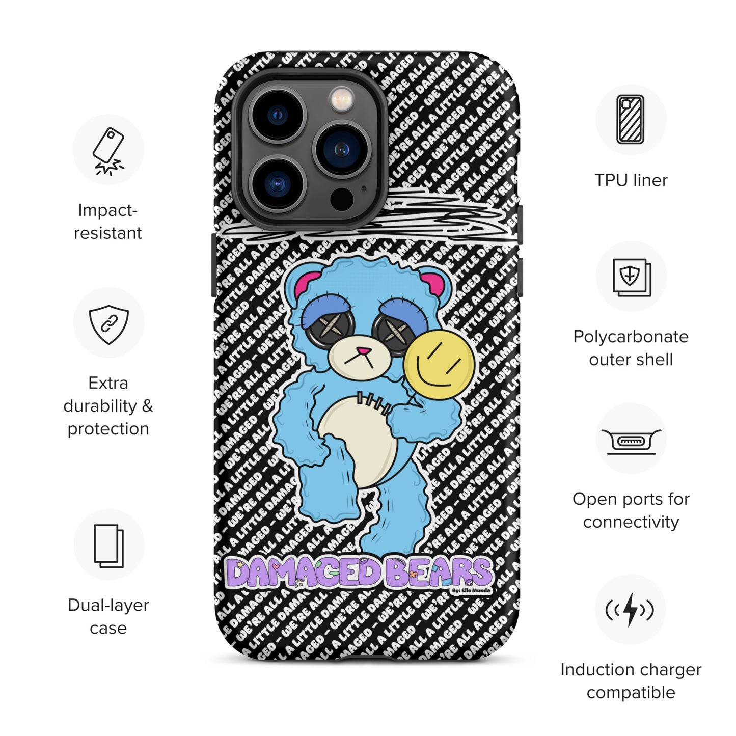 Depression Bear Tough Case for iPhone®