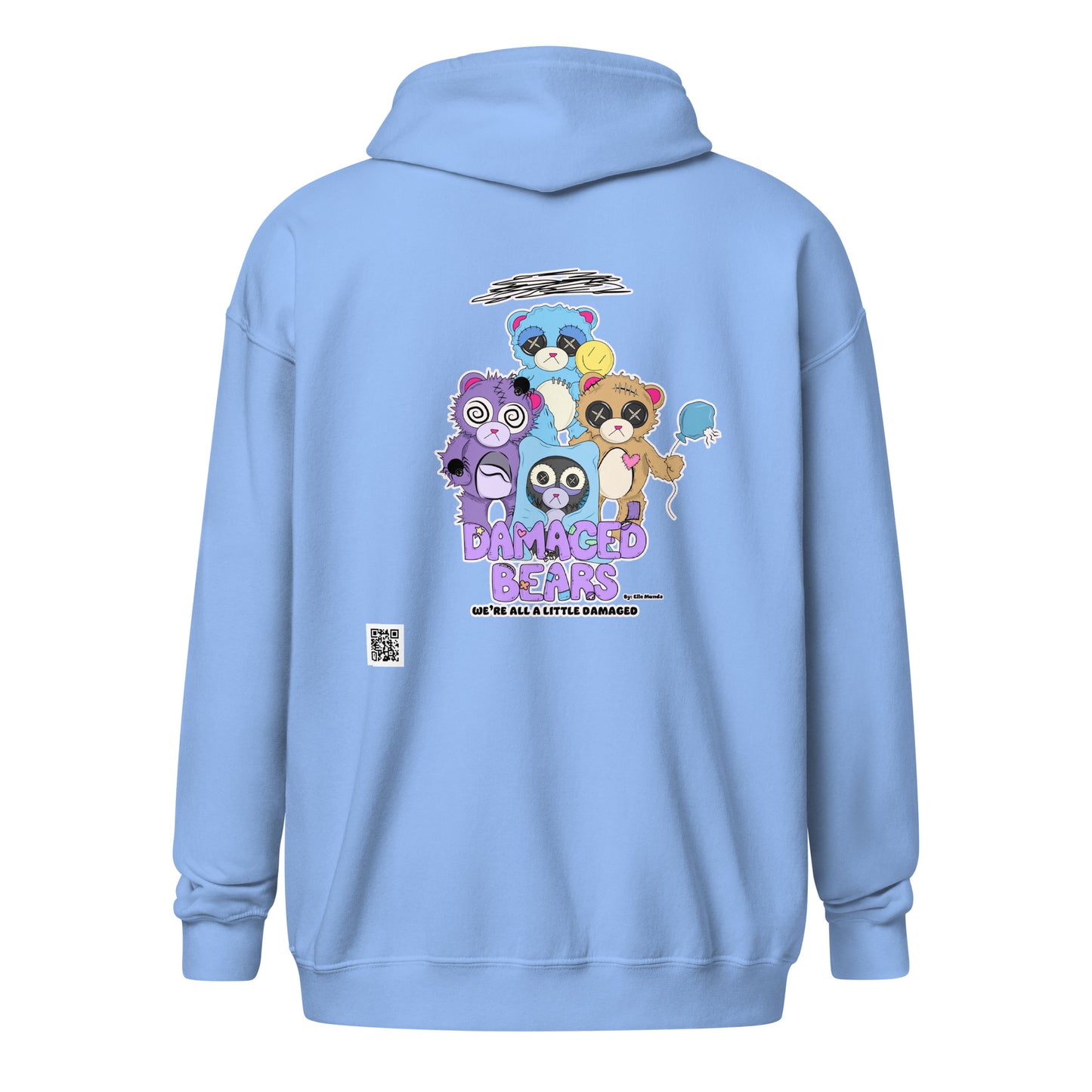 Damaged Bears Logo Unisex heavy blend zip hoodie