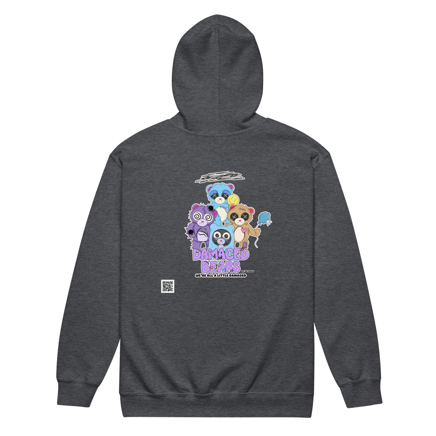 Damaged Bears Logo Unisex heavy blend zip hoodie