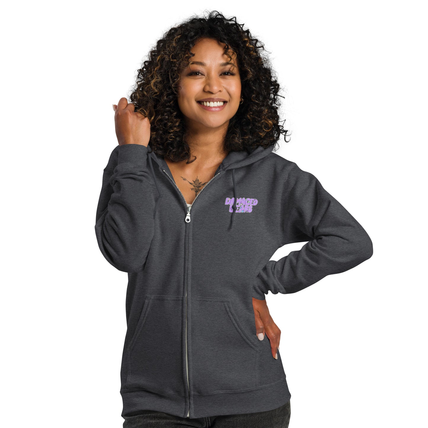 Damaged Bears Logo Unisex heavy blend zip hoodie
