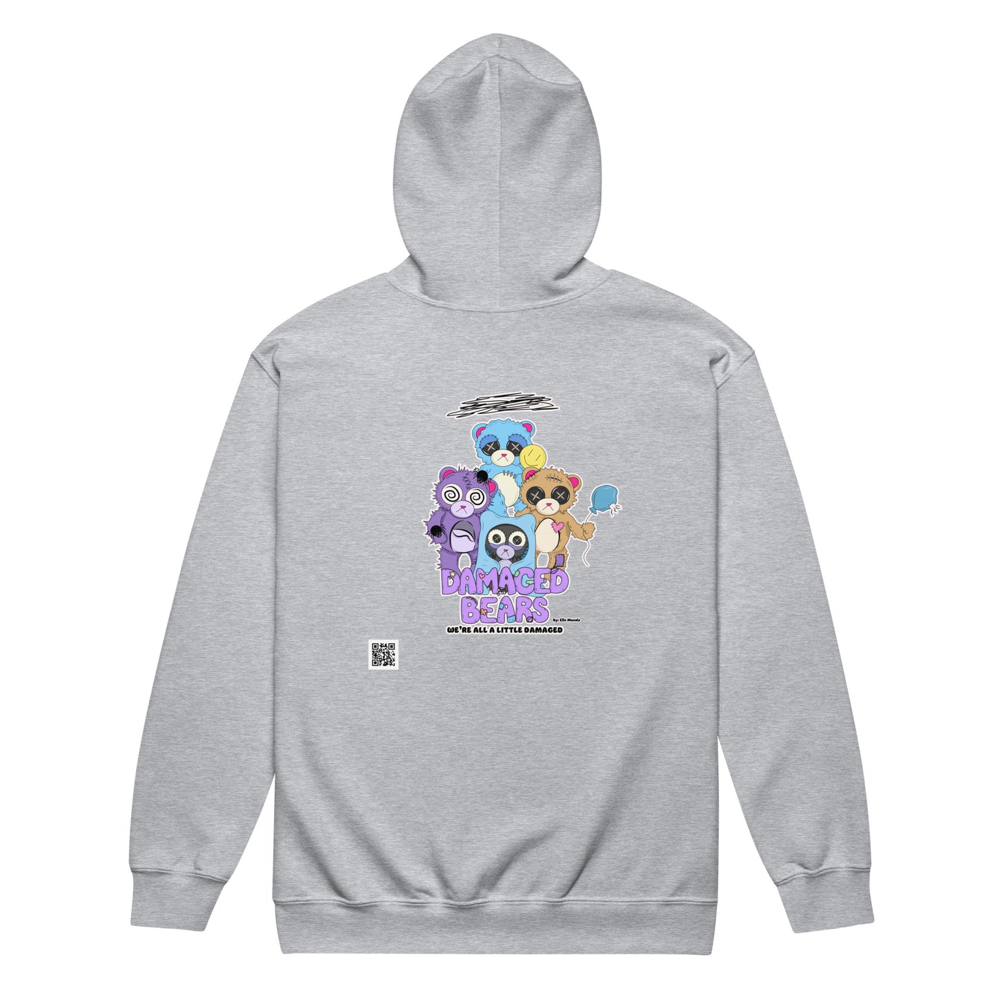 Damaged Bears Logo Unisex heavy blend zip hoodie