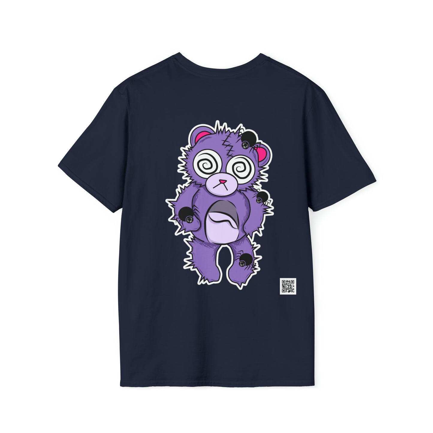 Anxiety Bear T-shirt Front and Back Design