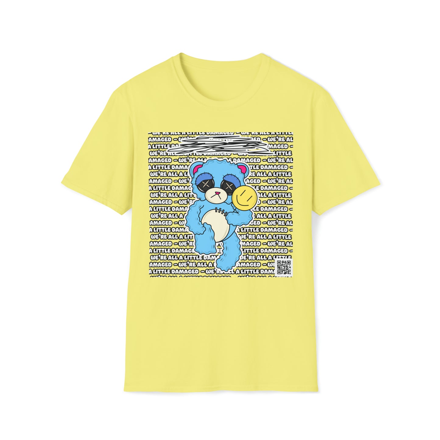 Depression Bear "We're all a little Damaged" T-Shirt