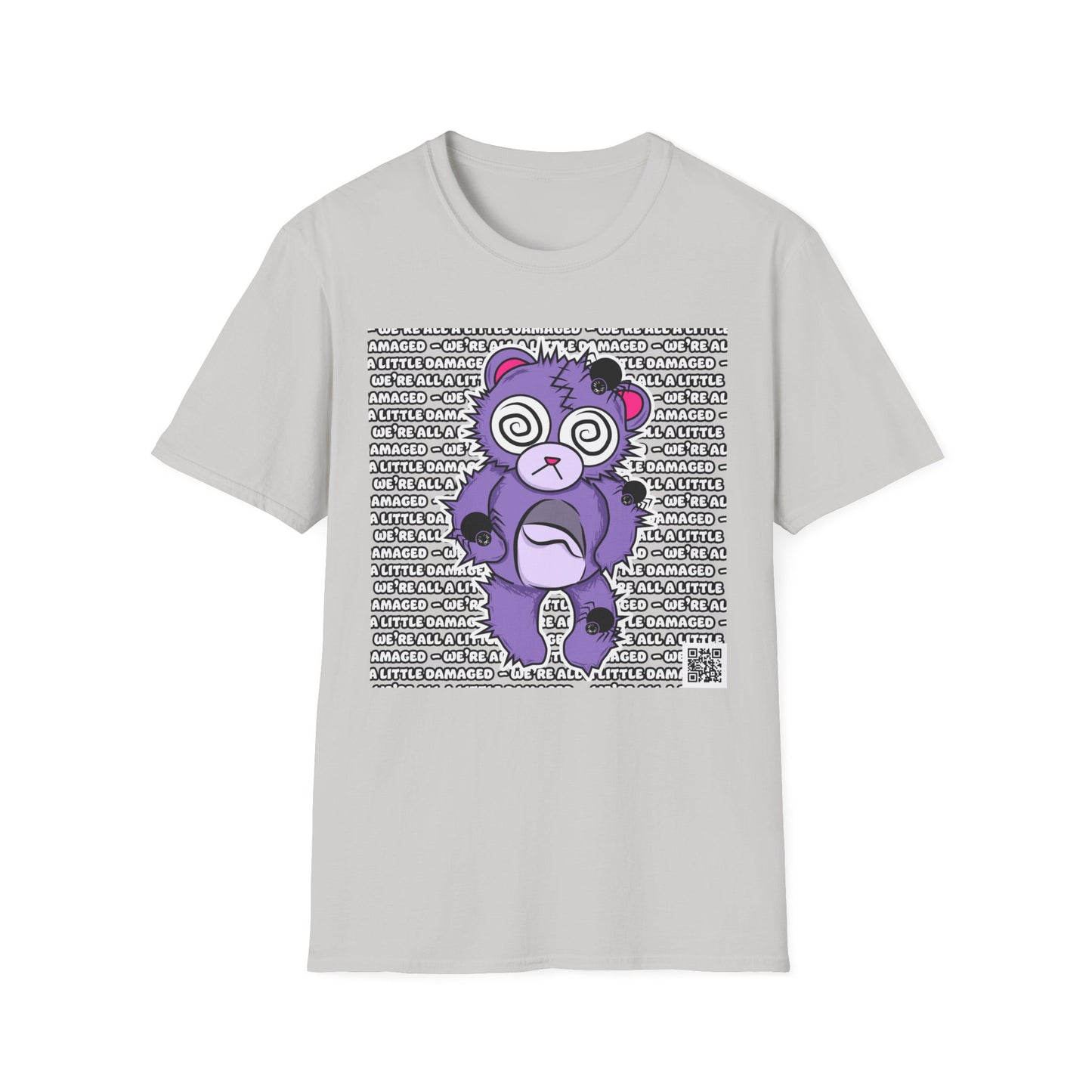 Anxiety Bear "We're all a little Damaged" T-Shirt