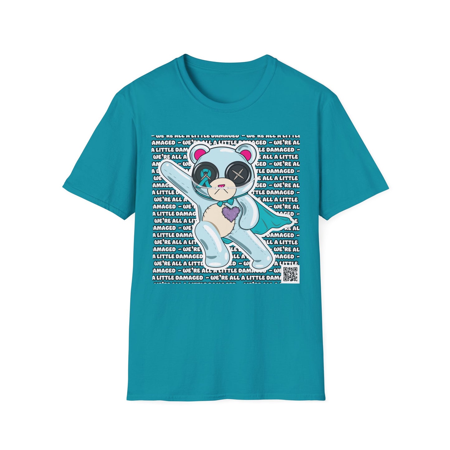 Sclero Bear "We're all a little Damaged" T-Shirt