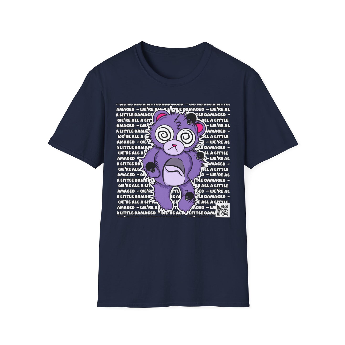 Anxiety Bear "We're all a little Damaged" T-Shirt