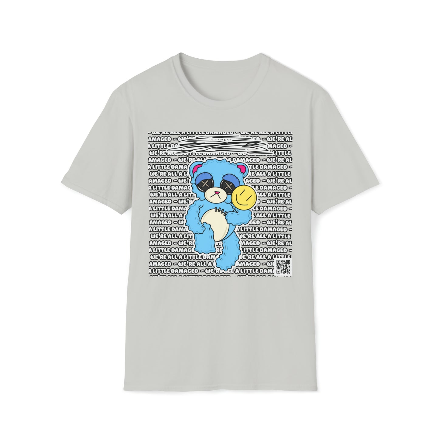 Depression Bear "We're all a little Damaged" T-Shirt