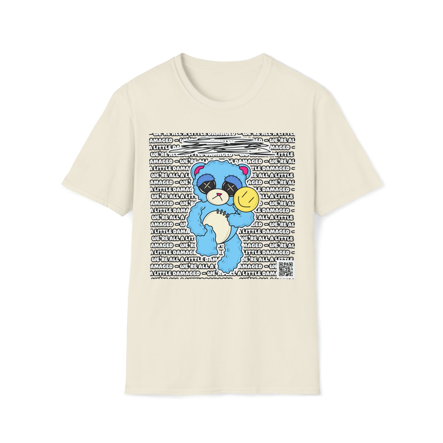 Depression Bear "We're all a little Damaged" T-Shirt